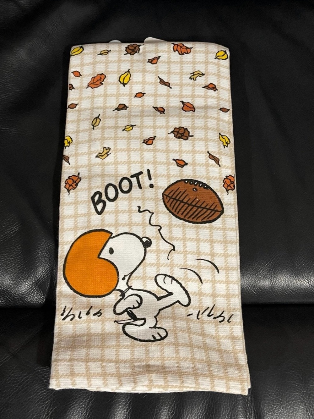Peanuts Football Kitchen Towels, Set of 2 BOOT!